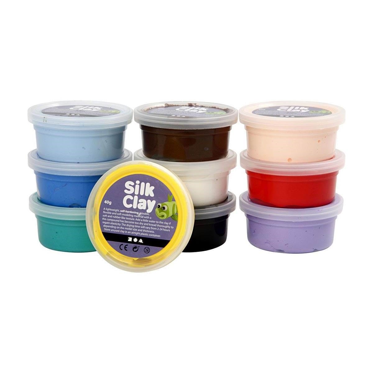 Silk Clay - Basic Colors 10x40gr. - Kreativ Spiele 79143