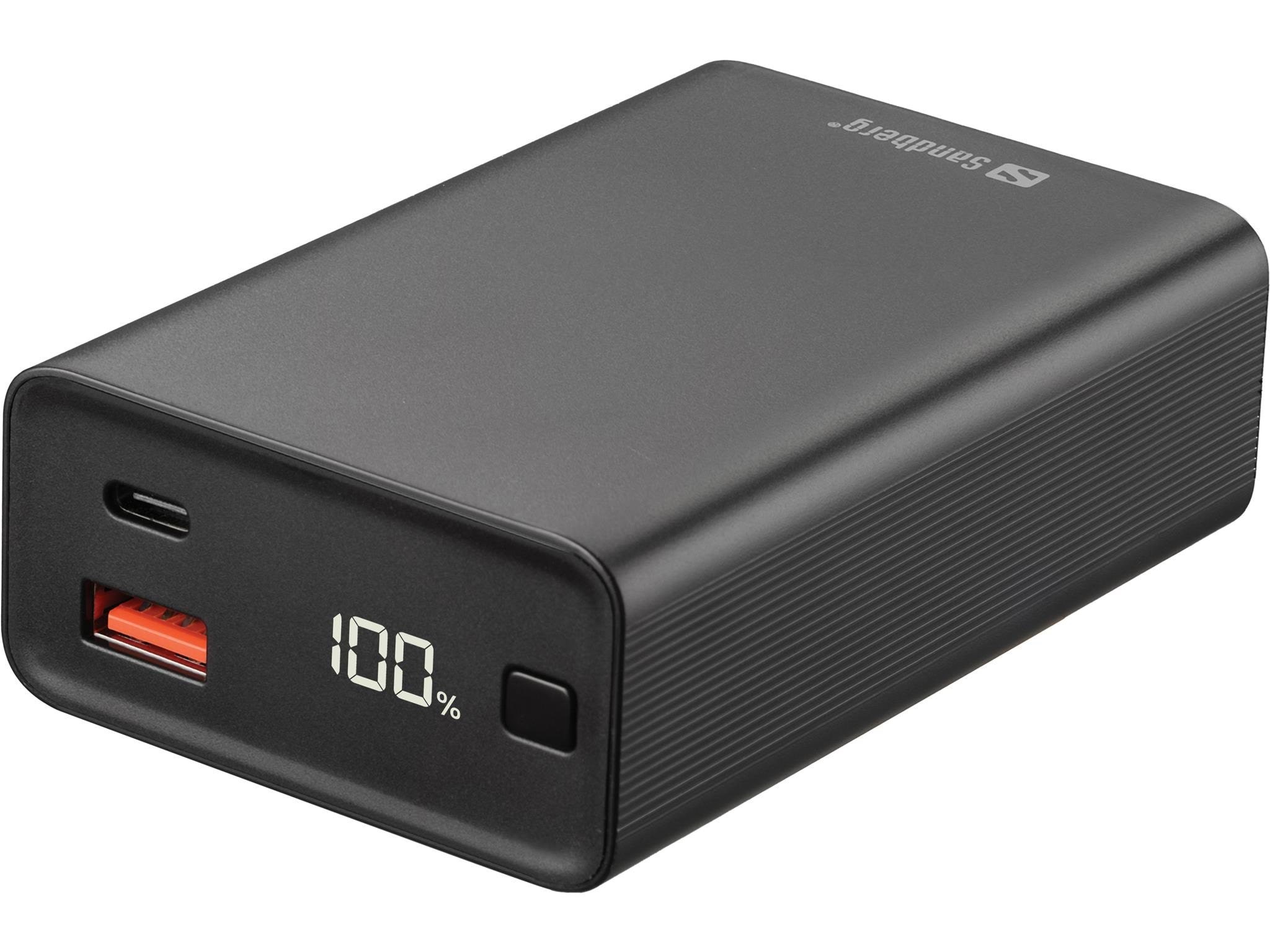 Sandberg Travel Powerbank 20000 Mah - 20000 Mah - Powerbank Akku Schwarz 420-95