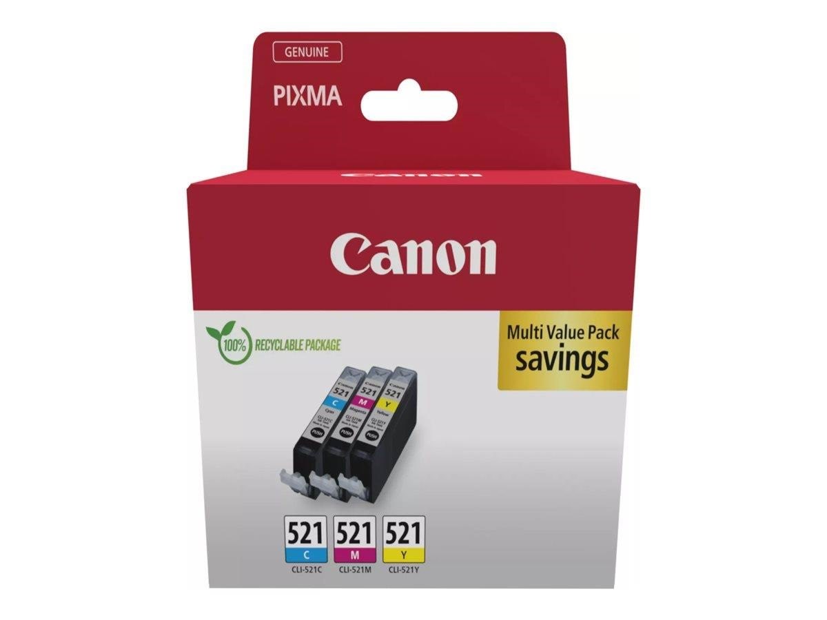 Canon Cli-521 / 2934b015 C/m/y Multi Pac - Druckerzubehoer Tinte Toner Cyan