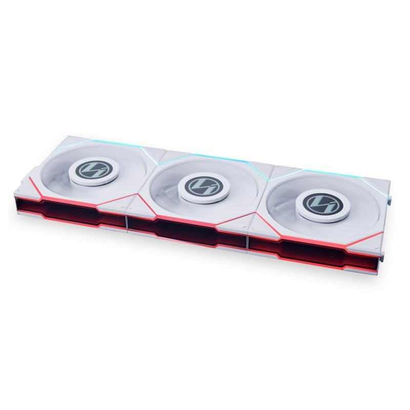 Lian Li Uni Fan TL Lcd 120 (3-pack) - Gehäuselüfter - 120mm - Weiß Mit Rgb Led - 27 Dba - Gehaeuseluefter 12tllcd3w