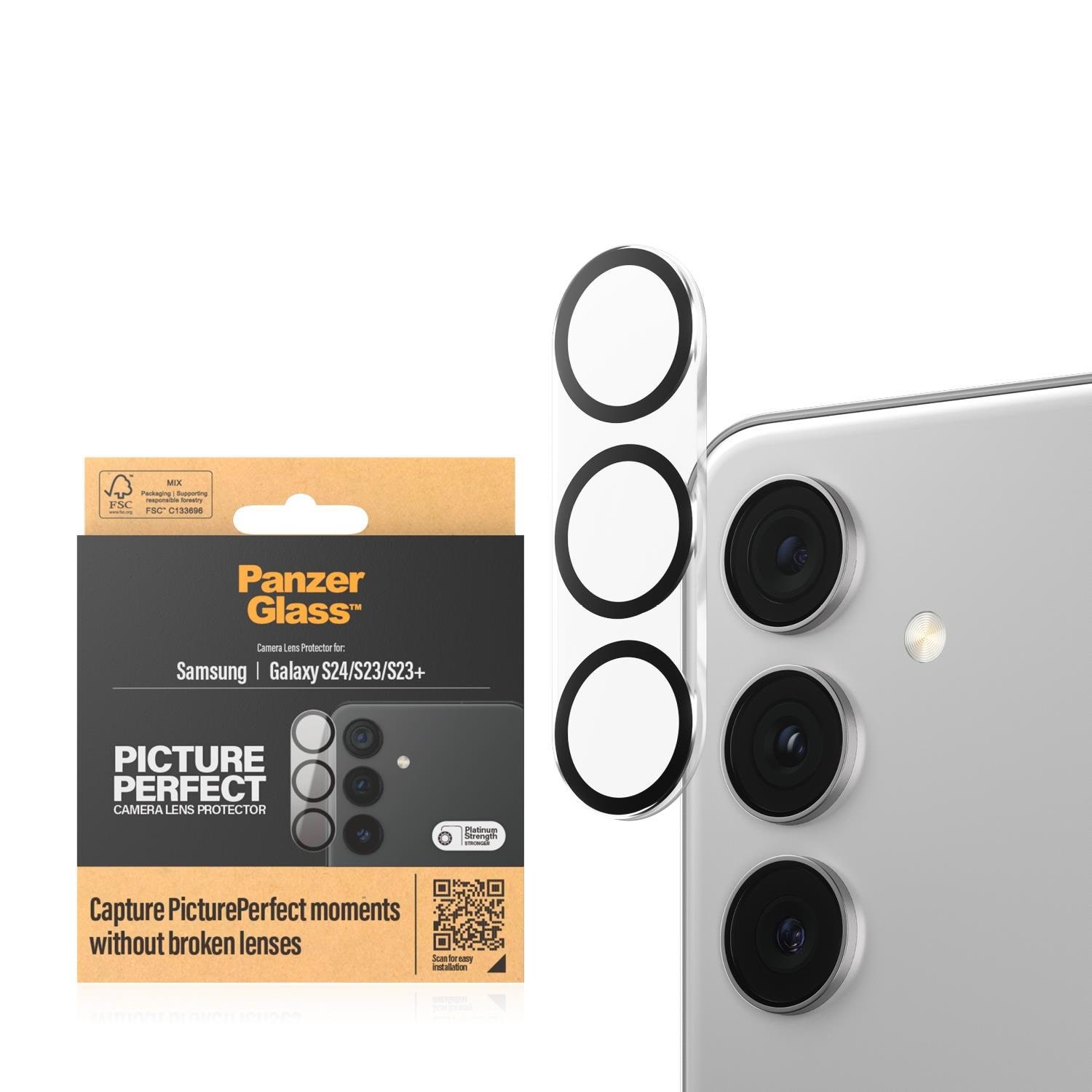 Panzerglass Pictureperfect Camera Lens Protector Samsung Galaxy S24 | S23 | S23 Plus - Handys Schutzfolie Panzer1204