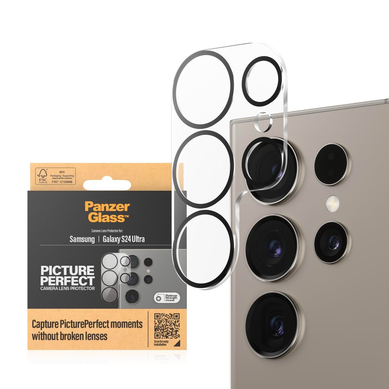 Panzerglass Pictureperfect Camera Lens Protector Samsung Galaxy S24 Ultra - Handys Schutzfolie