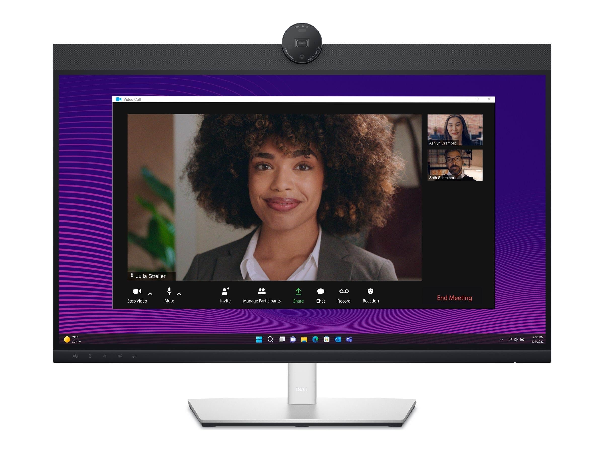 27" Dell P2724deb - 2560x1440 (Qhd) - 60hz - Ips - 90w Usb-c - Bildschirm Black Dell-p2724deb