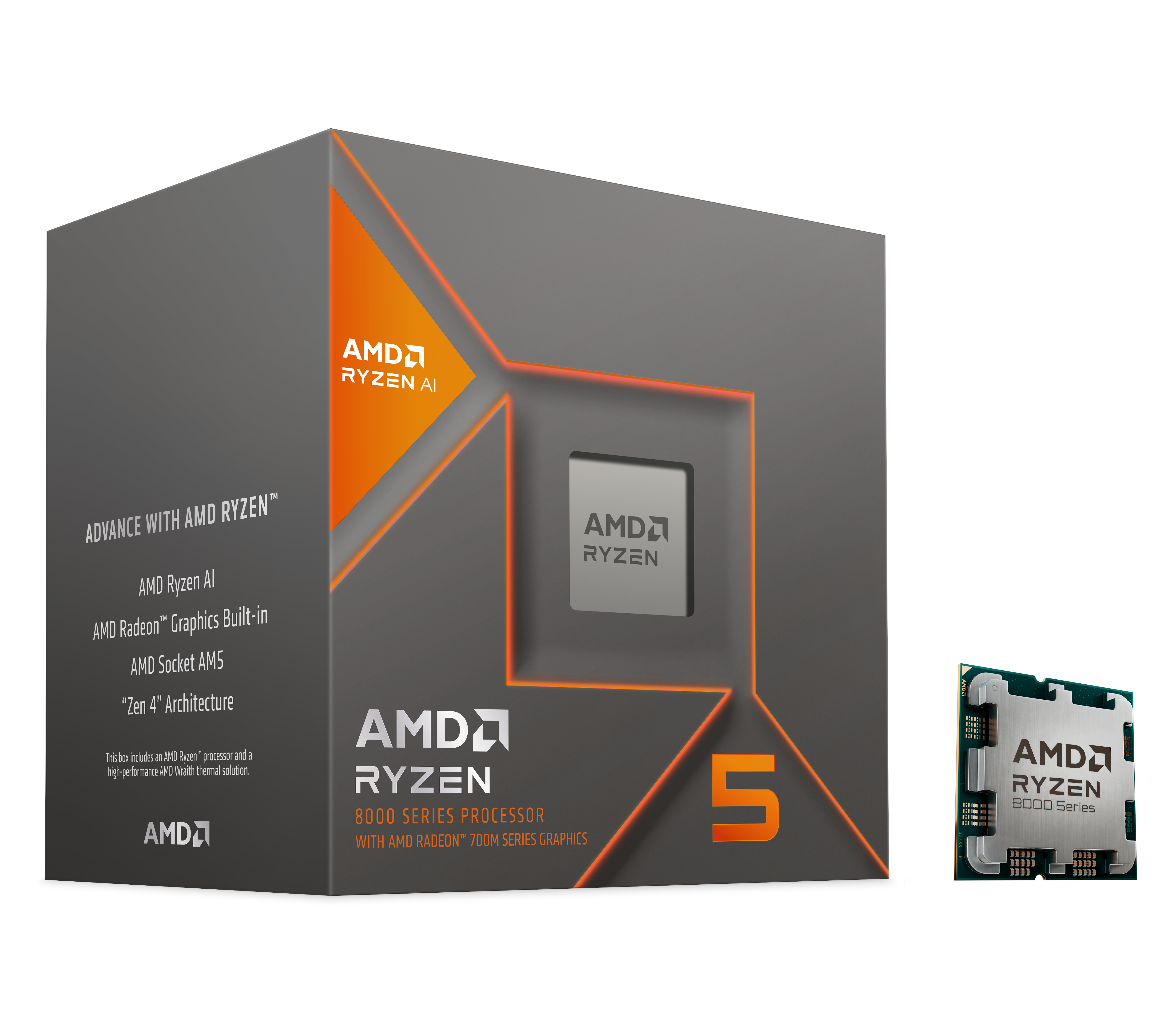Amd Ryzen 5 8600g Wraith Stealth Cpu - 6 Kerne - 4.35 Ghz - Amd Am5 - Amd Boxed (Mit Kühler) 100-100001237box