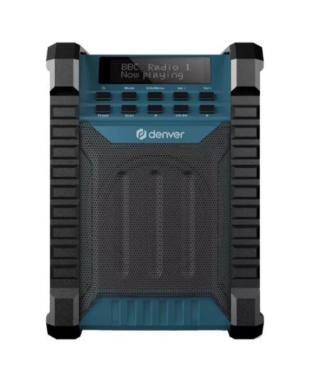 Denver Wrd-60 Workradio - Dab/fm & Bluetooth - 10 Watt - Dab+/FM - Dab Netzwerk Und Radiowecker