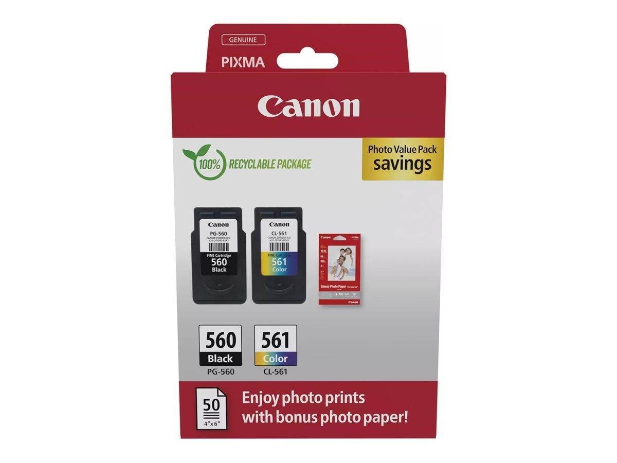 Canon Pg-560/cl-561 / 3713c008 Value Pack - Papier Fotopapier Und Etiketten
