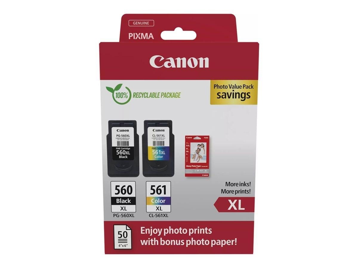 Canon Pg-560xl/cl-561xl / 3712c008 High Value Pack - Papier Fotopapier Und Etiketten