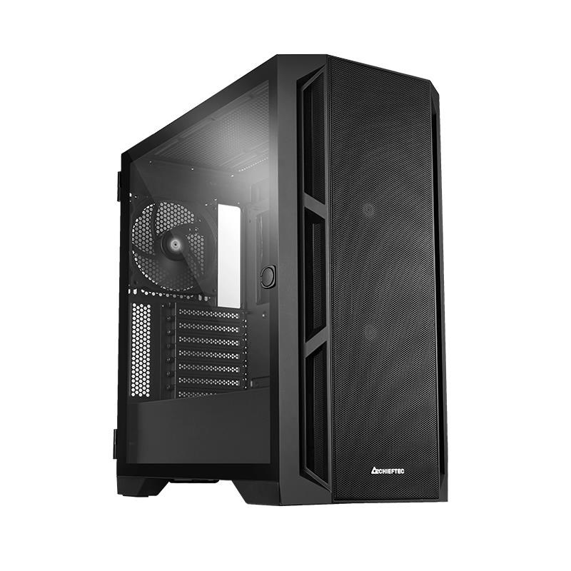 Chieftec Gamer Series Apex Air - Gehäuse - Tower - Schwarz - Gehaeuse Ga-01b-m-op