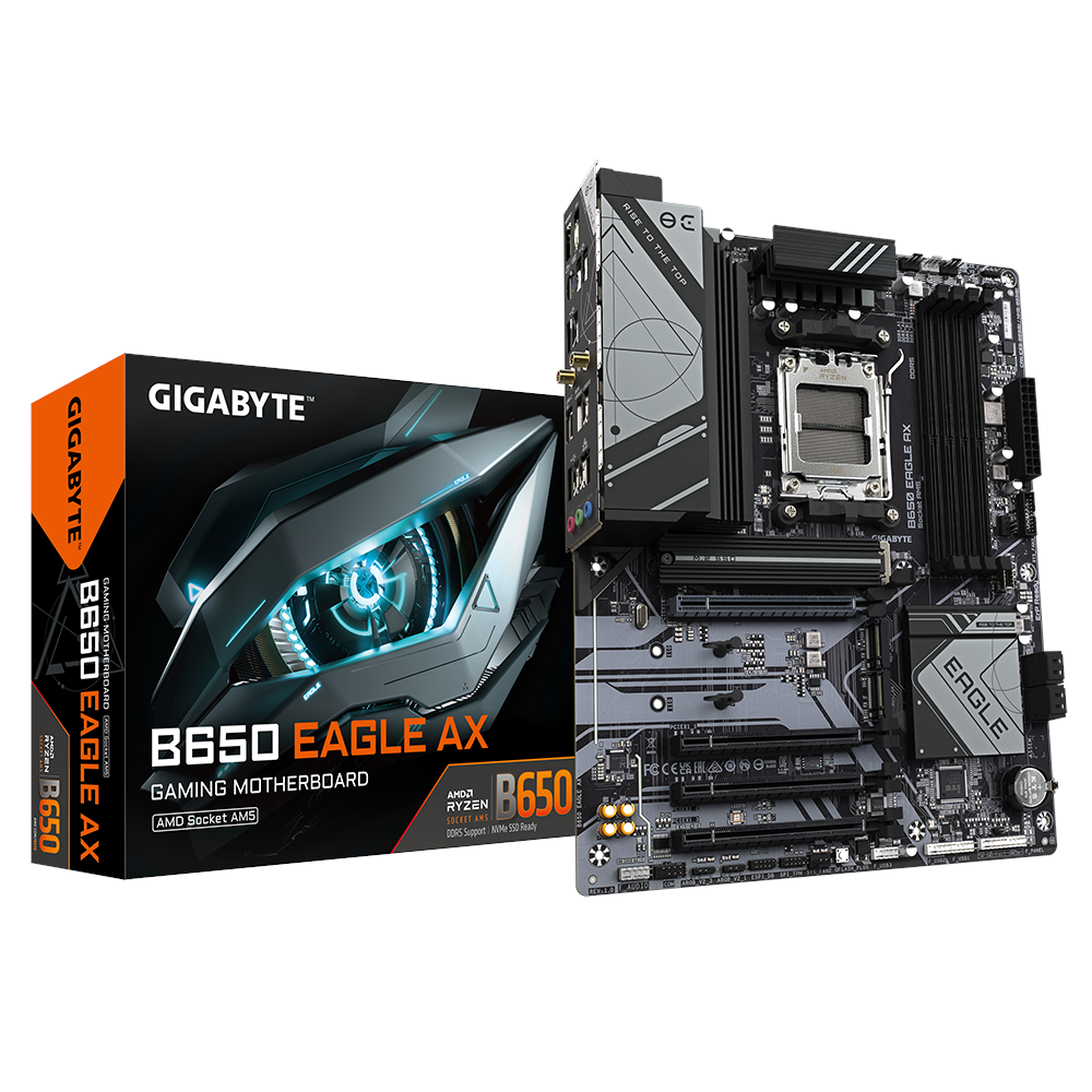 Gigabyte B650 Eagle AX Mainboard - Amd B650 - Amd Am5 - Ddr5 Ram - Atx