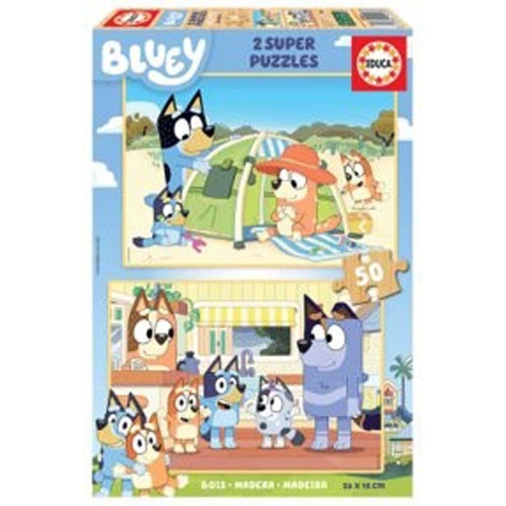 Educa Bluey 2 X 50 Wood - Puzzle