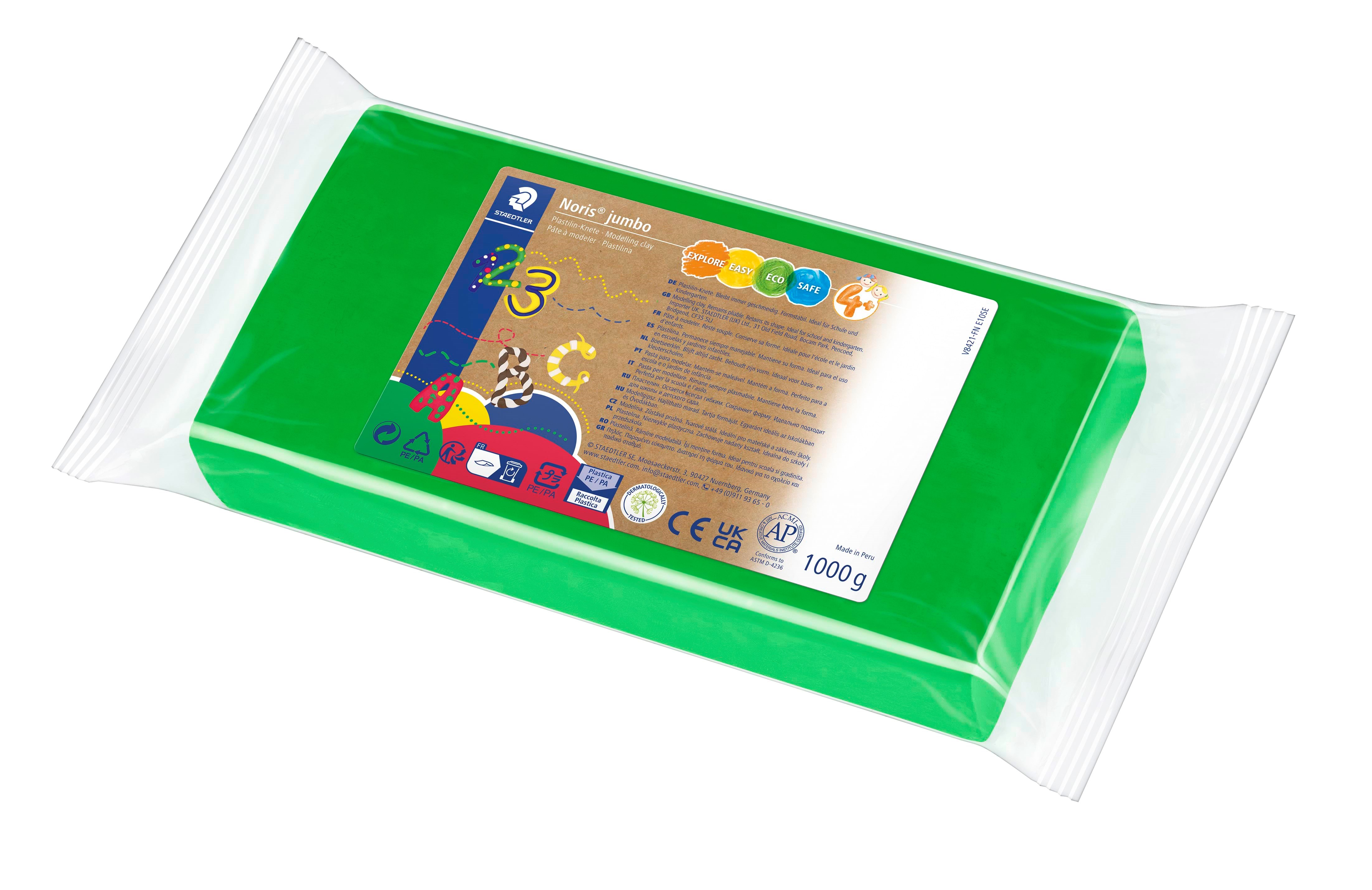 Staedtler Modelling Clay Noris j. Green 1kg - Hobby Zubehoer
