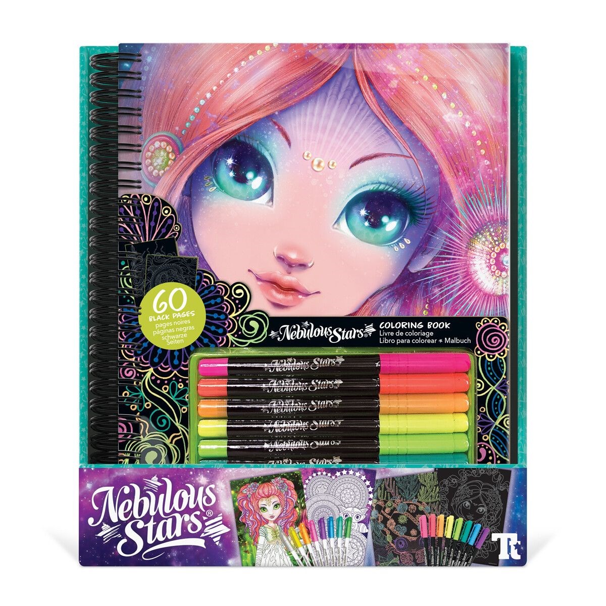 Nebulous Stars Nebulous Star Black Pages Coloring Book Coralia - Kreativ Spiele