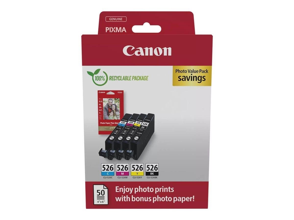 Canon Cli-526 / 4540b019 C/m/y/bk Value - Papier Fotopapier Und Etiketten