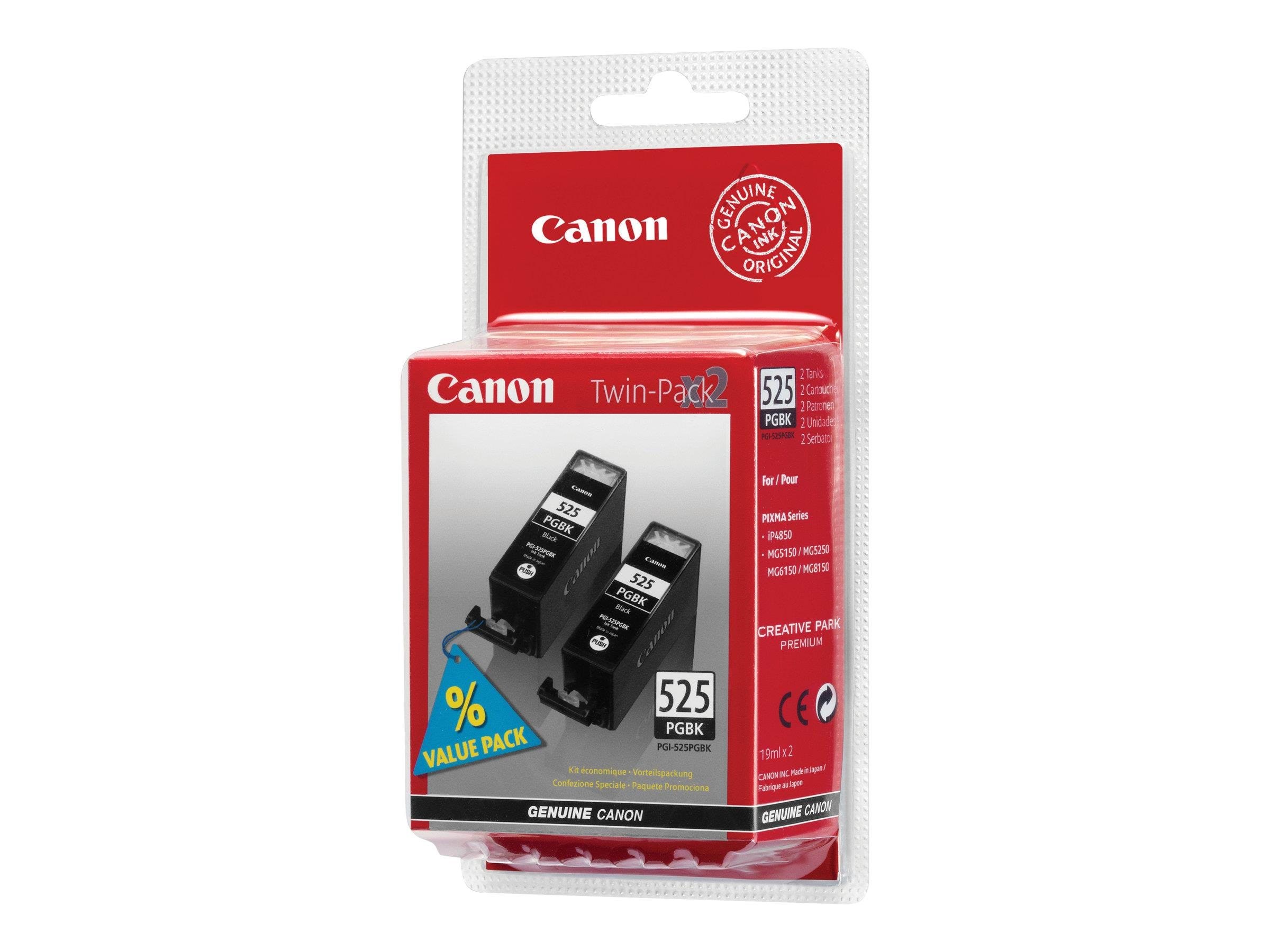 Canon Pgi-525pgbk / 4529b017 Black Twin - Druckerzubehoer Tinte Toner Schwarz