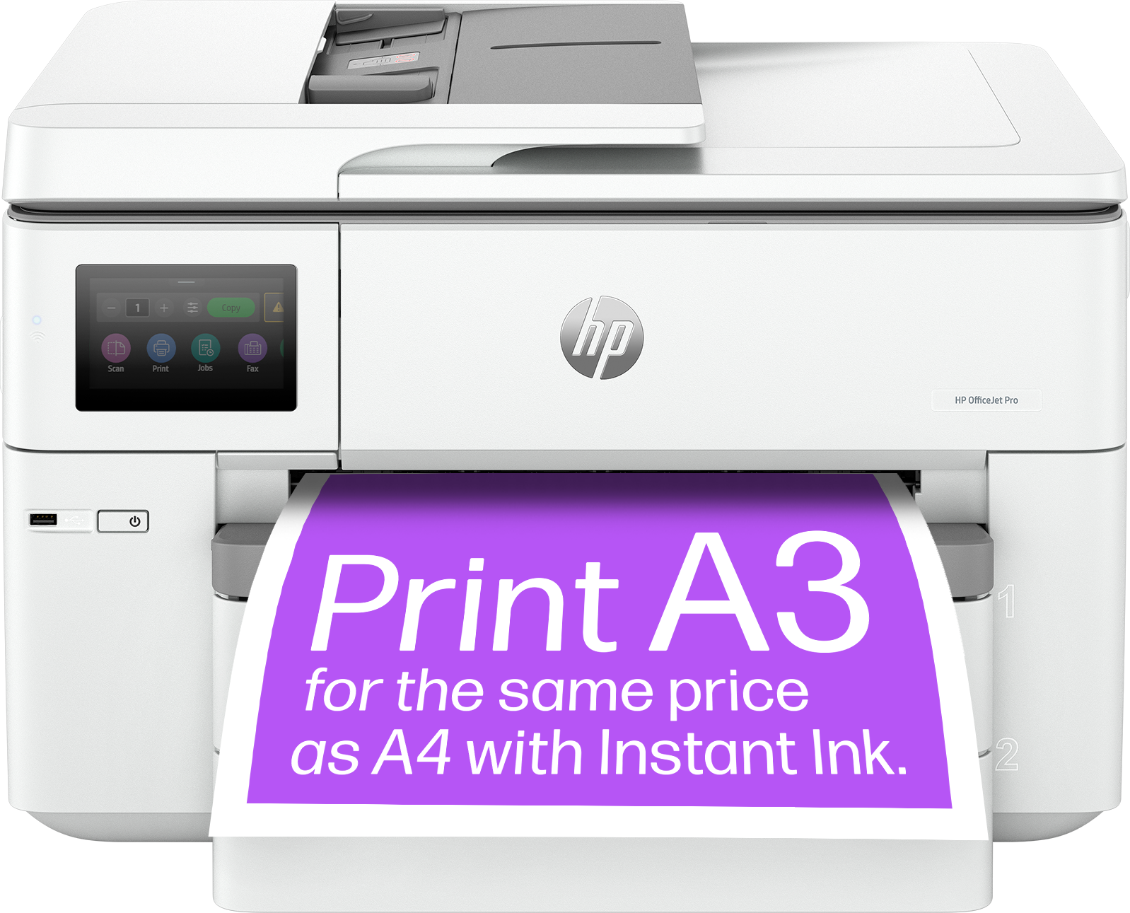 HP Officejet Pro 9730e Wide Format A3 All in One Multifunktion - Farbe - Tinte - Drucker- Drucker