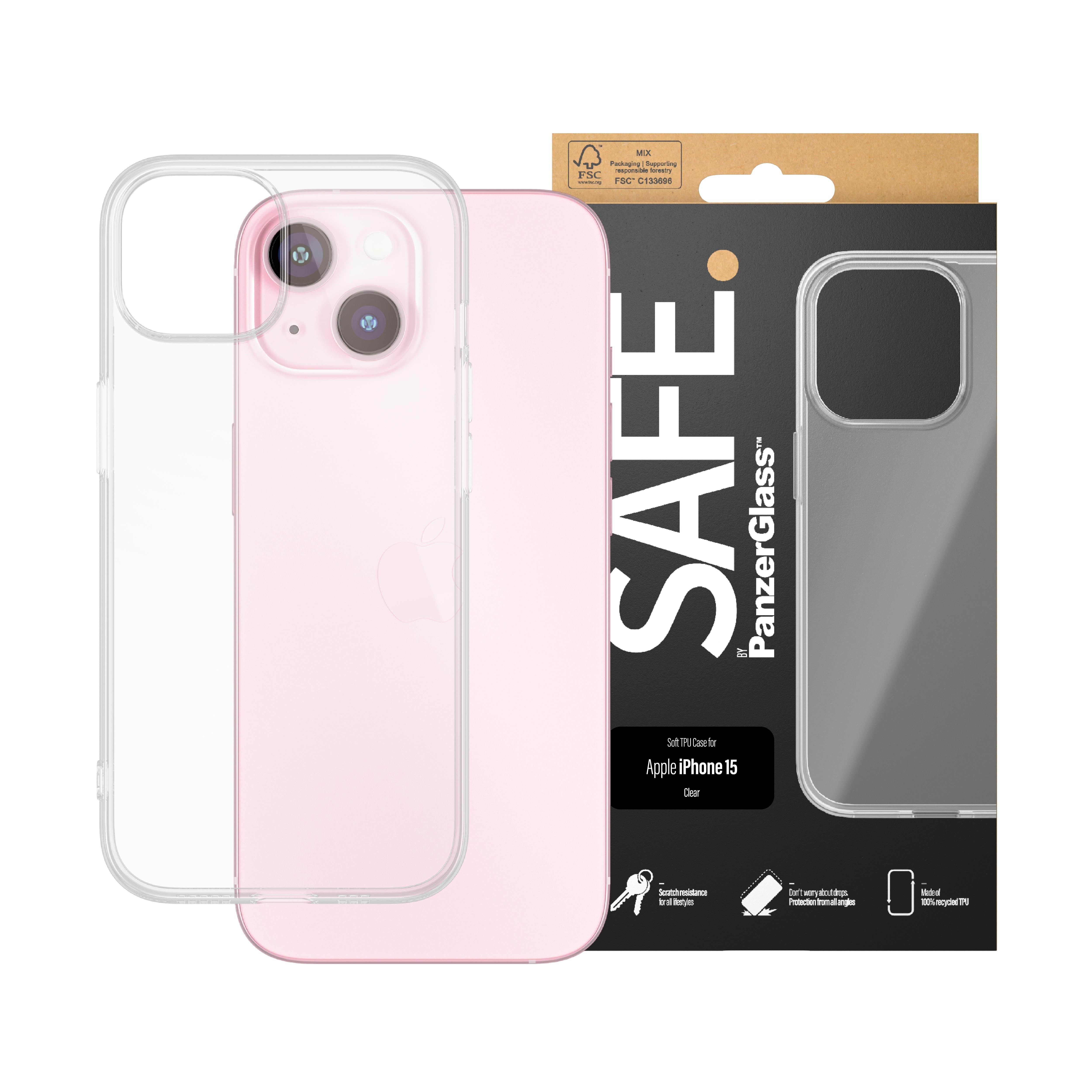 Safe by Panzerglass Tpu Case Iphone 15 - Handys Cover Cases Safe95538