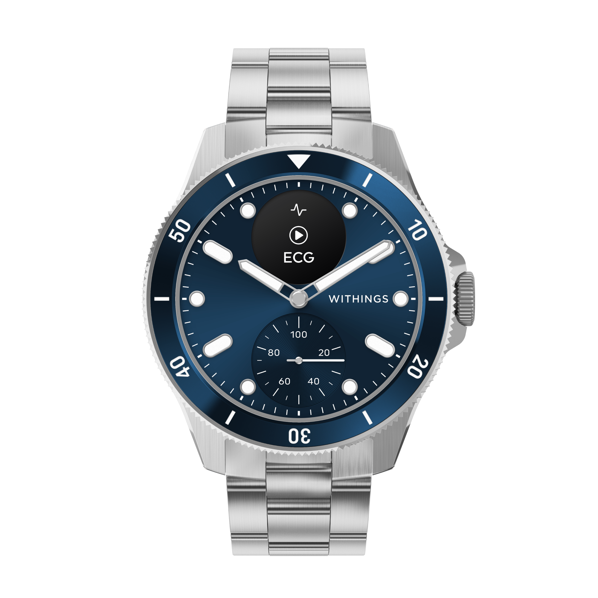 Withings Scanwatch Nova 42mm Blue - Smartwatches Pulsuhren Sportuhren Schrittzaehler Hwa10-model 7-all-int