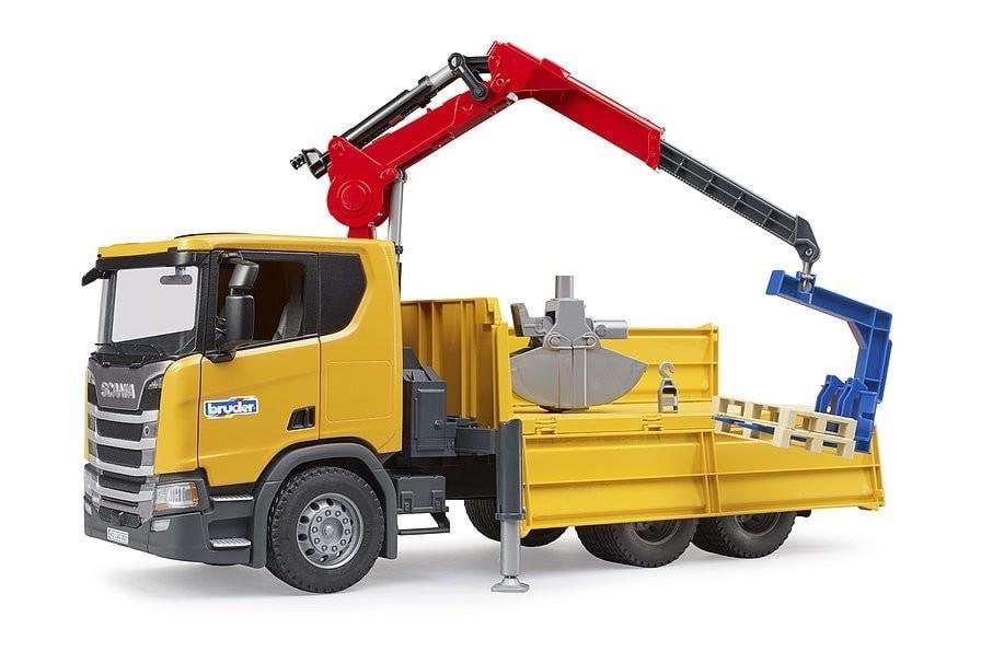 Bruder Scania Super 560r Construction Lorry With Crane - Spielzeugauto Br3551