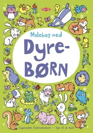 Tactic Malebog Med Dyrebørn - Kreativ Spiele 54650