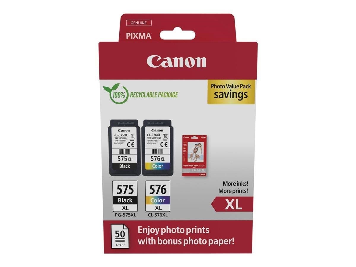 Canon Pg-575xl/cl-576xl / 5437c006 High Value Pack - Papier Fotopapier Und Etiketten