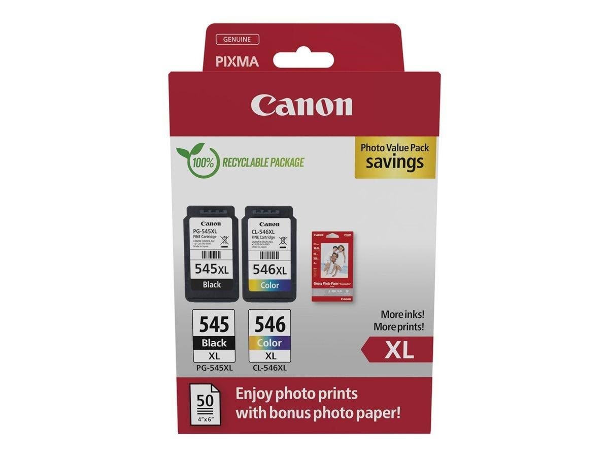 Canon Pg-545xl/cl-546xl / 8286b011 High Value Pack - Papier Fotopapier Und Etiketten