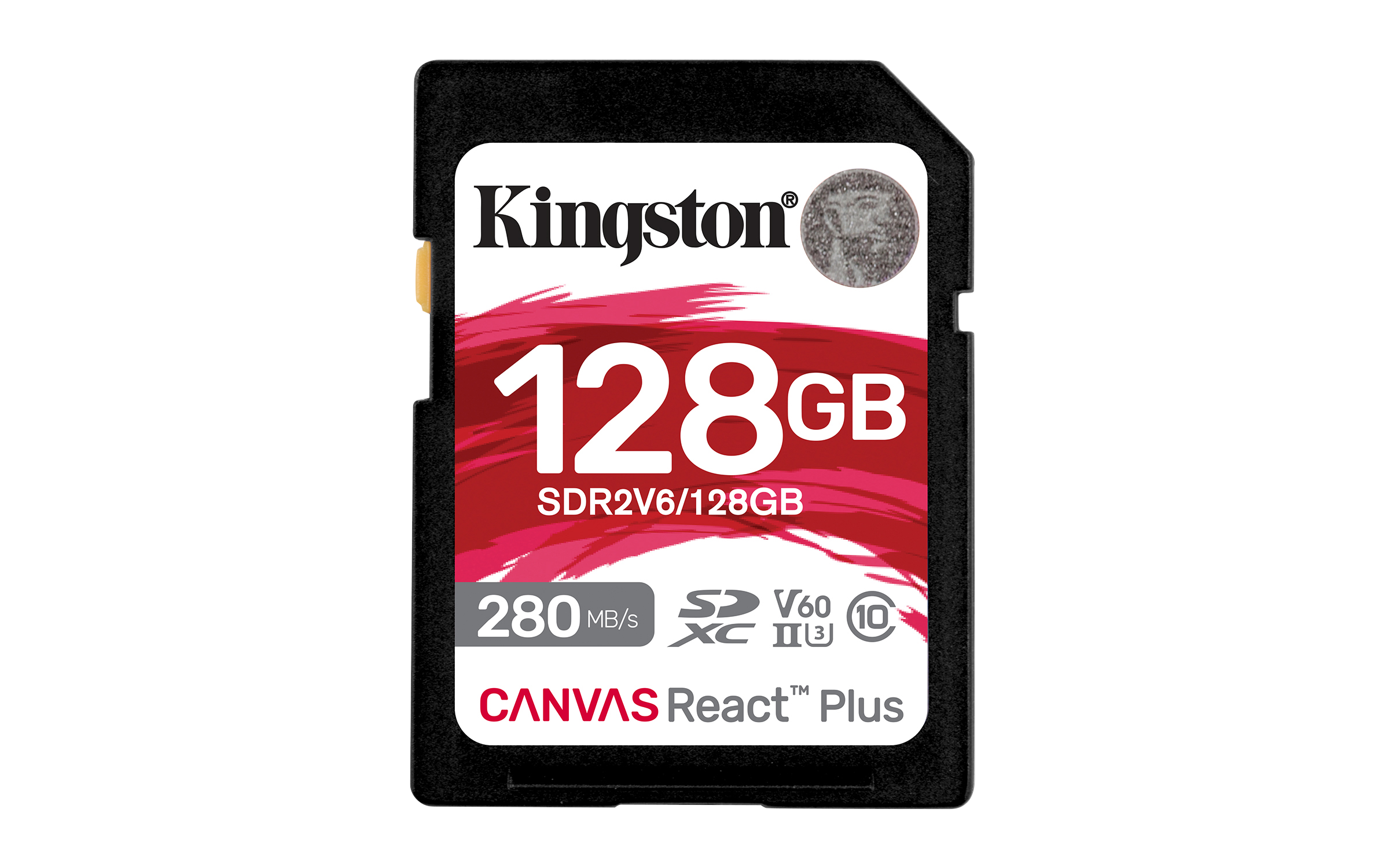 Kingston Canvas React Plus V60 SD - 280mb/s - 128gb - Speicherkarten Sdr2v6/128gb