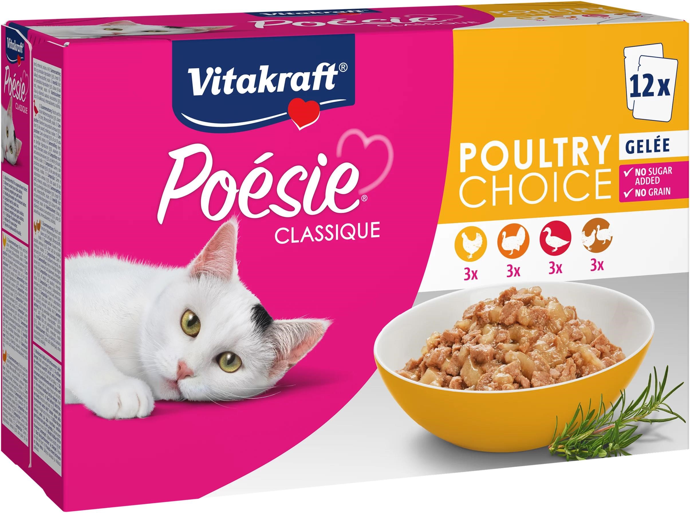Vitakraft Poésie Classique Multipack Poultry Choice (12-pack x 85g) - Katzen