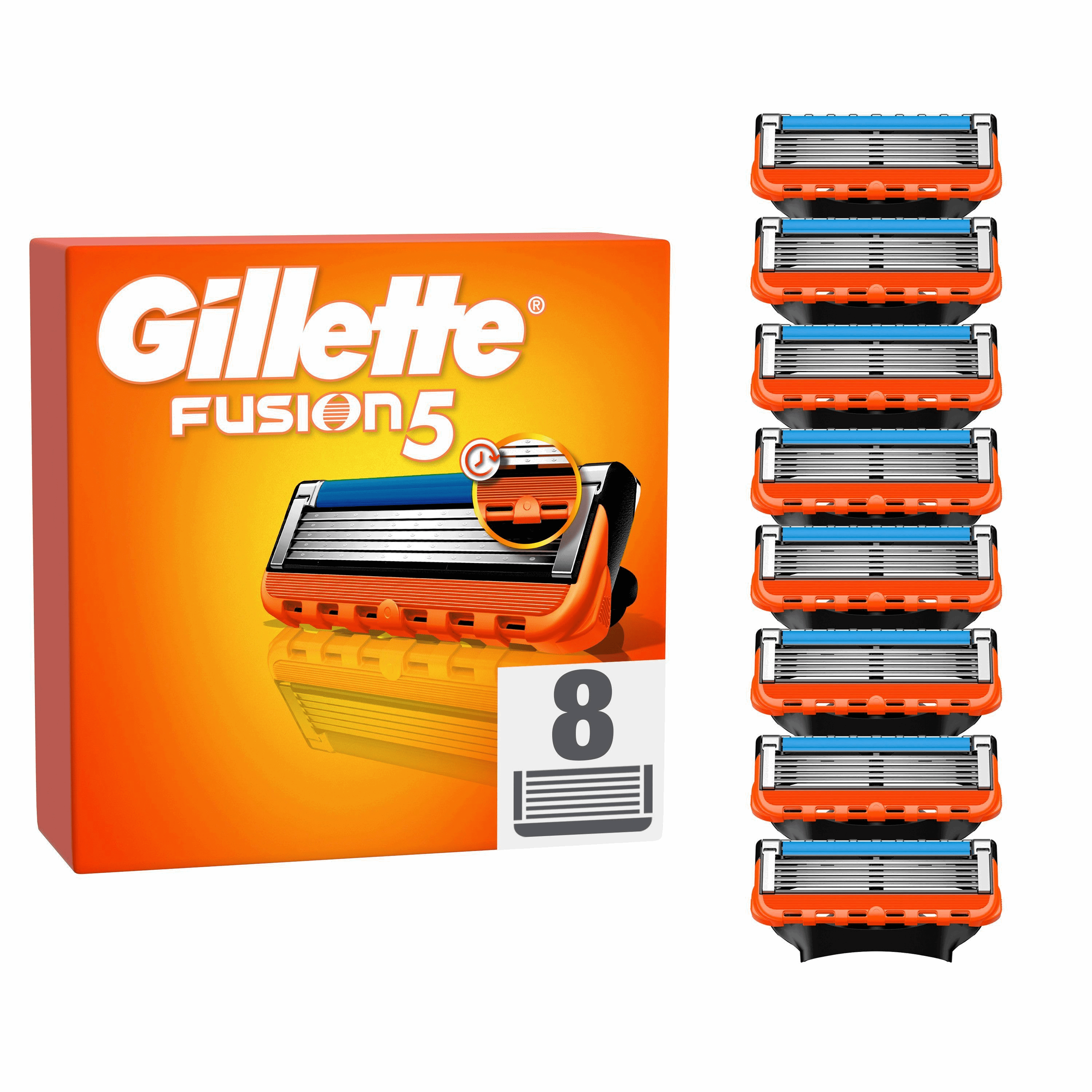 Gillette Fusion Manual 8 Pcs - Rasierausstattung 8006540989197