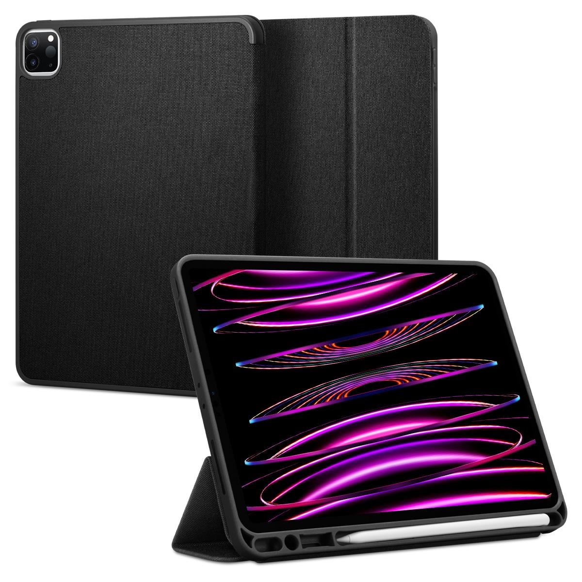 Spigen Urban Fit - Black - Ipad Pro 12.9" 2022/2021 - Tablets Cover Case Acs03434