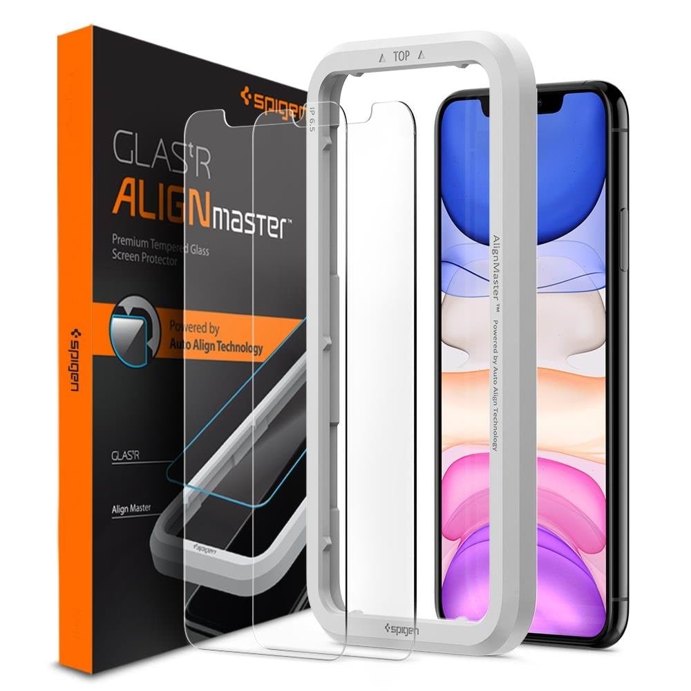 Spigen Align Glas.tR 2 Pack - Iphone 11/xr - Handys Schutzfolie Agl00101