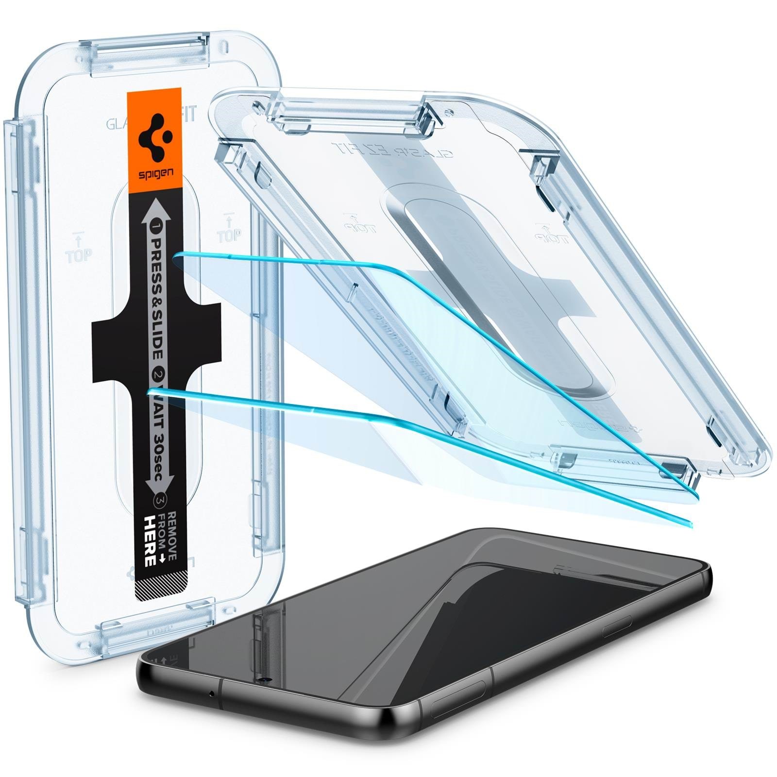 Spigen Glass EZ Fit 2 Pack - Samsung Galaxy S23 - Handys Schutzfolie