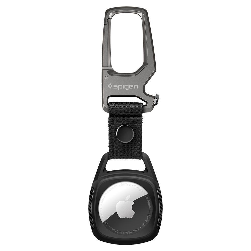 Spigen Rugged Armor - Black - Apple Airtag - Handys Anderes Zubehoer Amp01565