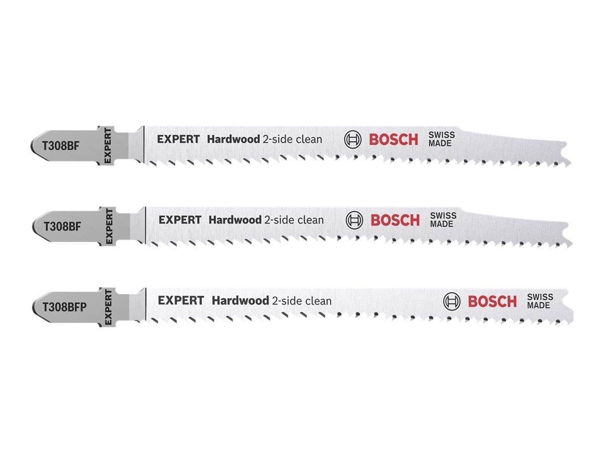 Bosch Expert Hardwood 2-side Clean Jig Saw Blade Set - 3 Pieces - Stichsaegen
