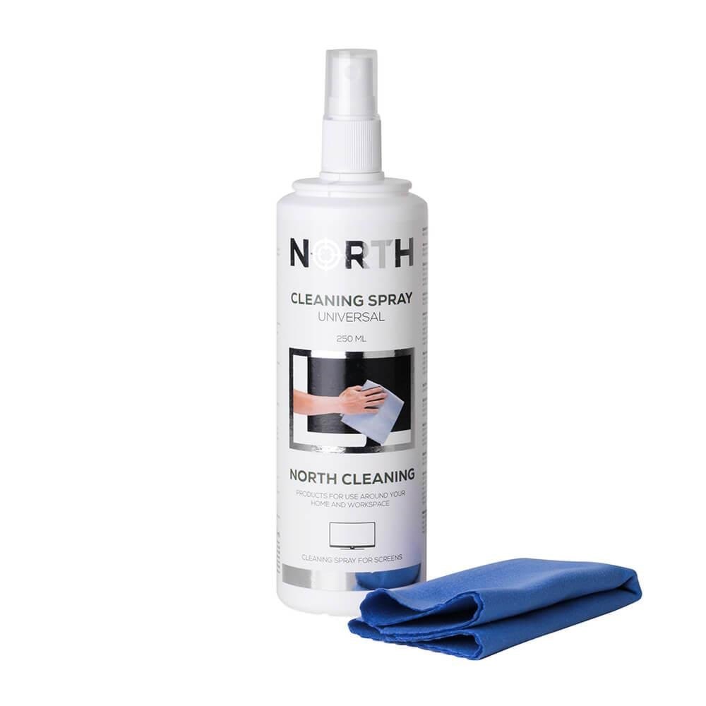 North Cleaning Kit For TV Fluid 250ml And Cleaning Cloth - Reinigung