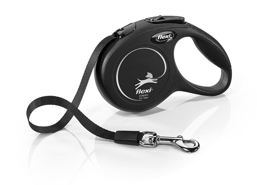 Flexi Classic Tape Leash Black XS 3m - Katzen 770.5004