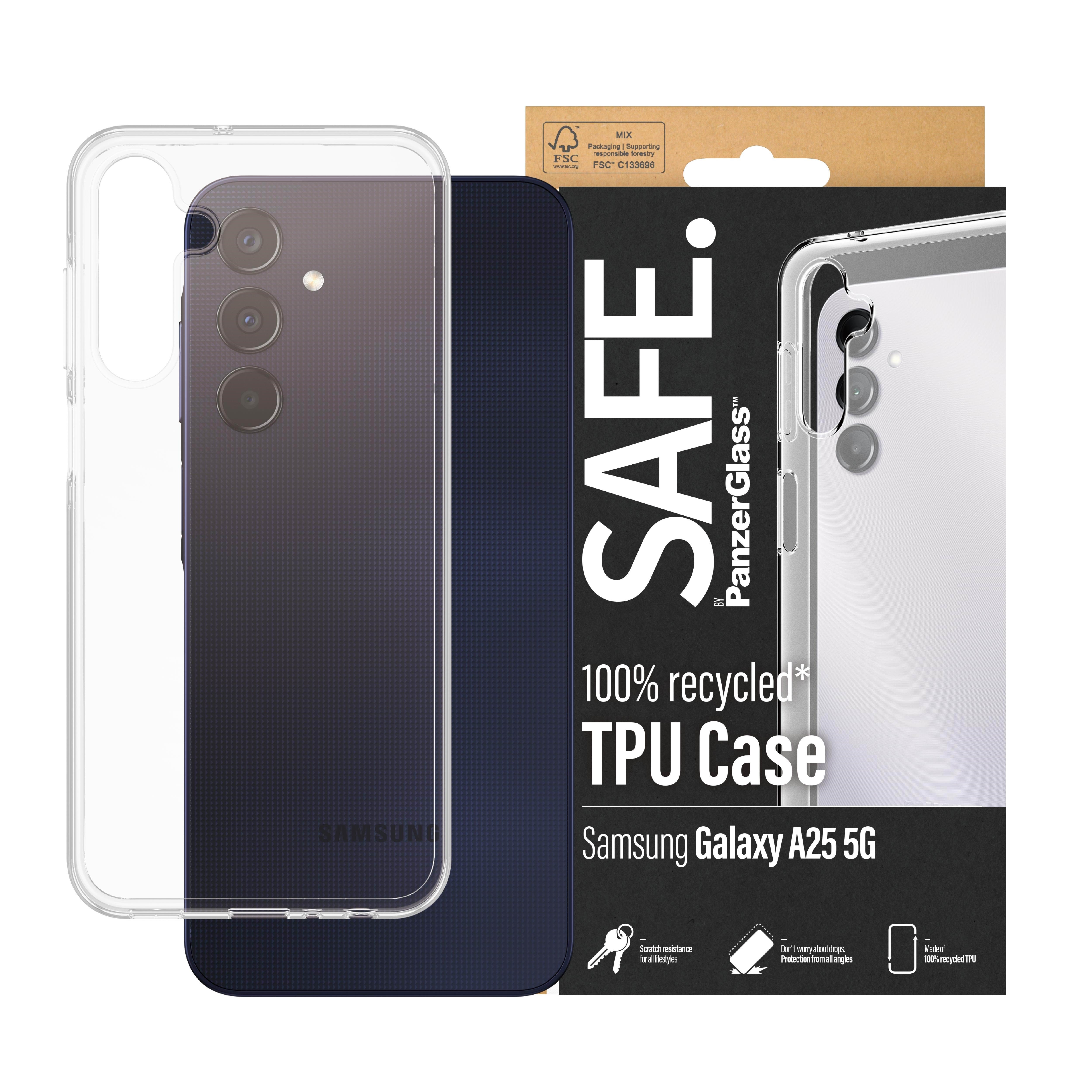 Safe by Panzerglass Tpu Case Samsung Galaxy A25 5G | Transparent - Handys Cover Cases Safe95683