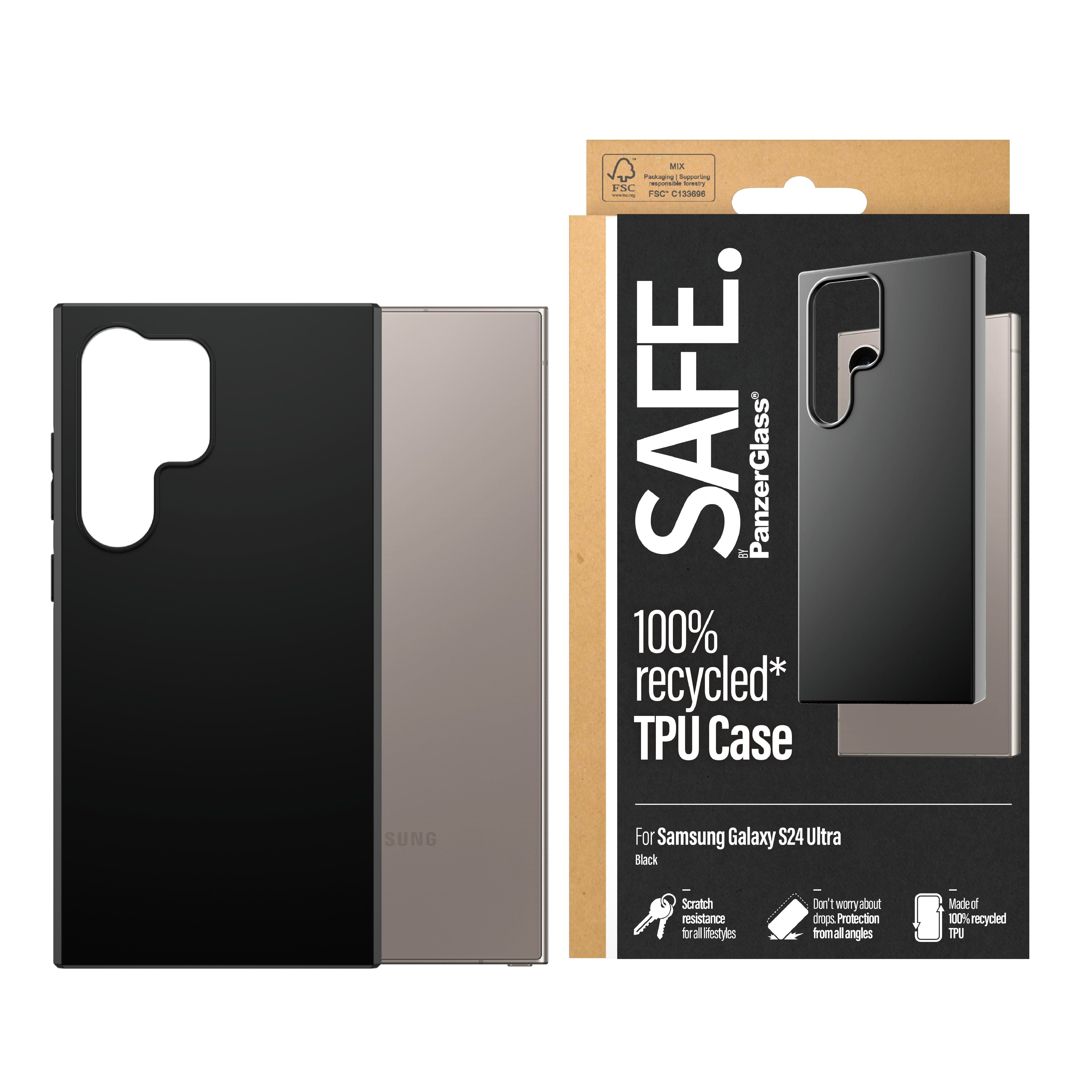 Safe by Panzerglass Tpu Case Samsung Galaxy S24 Ultra | Black - Handys Cover Cases Safe95677