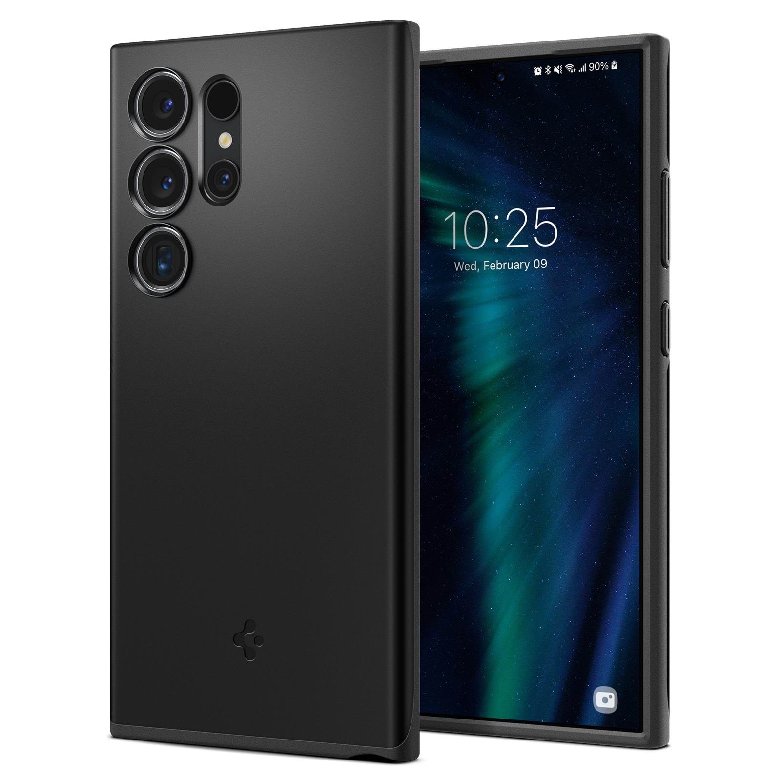 Spigen Thin Fit - Black - Samsung Galaxy S24 Ultra - Handys Cover Cases Acs07281