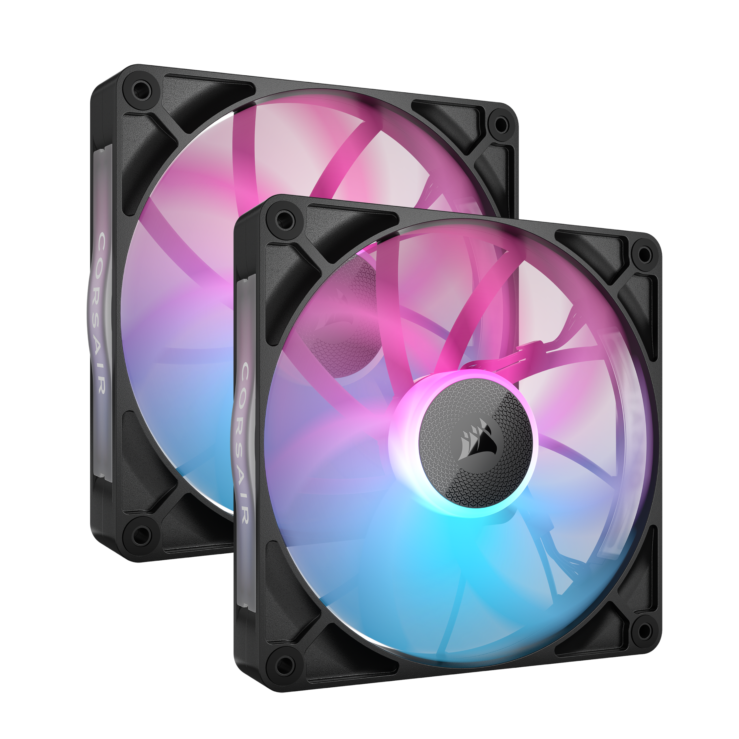 Corsair Icue Link Rx140 Rgb 2-pack - Gehäuselüfter - 140mm - Schwarz Mit Rgb Led - 36 Dba - Gehaeuseluefter