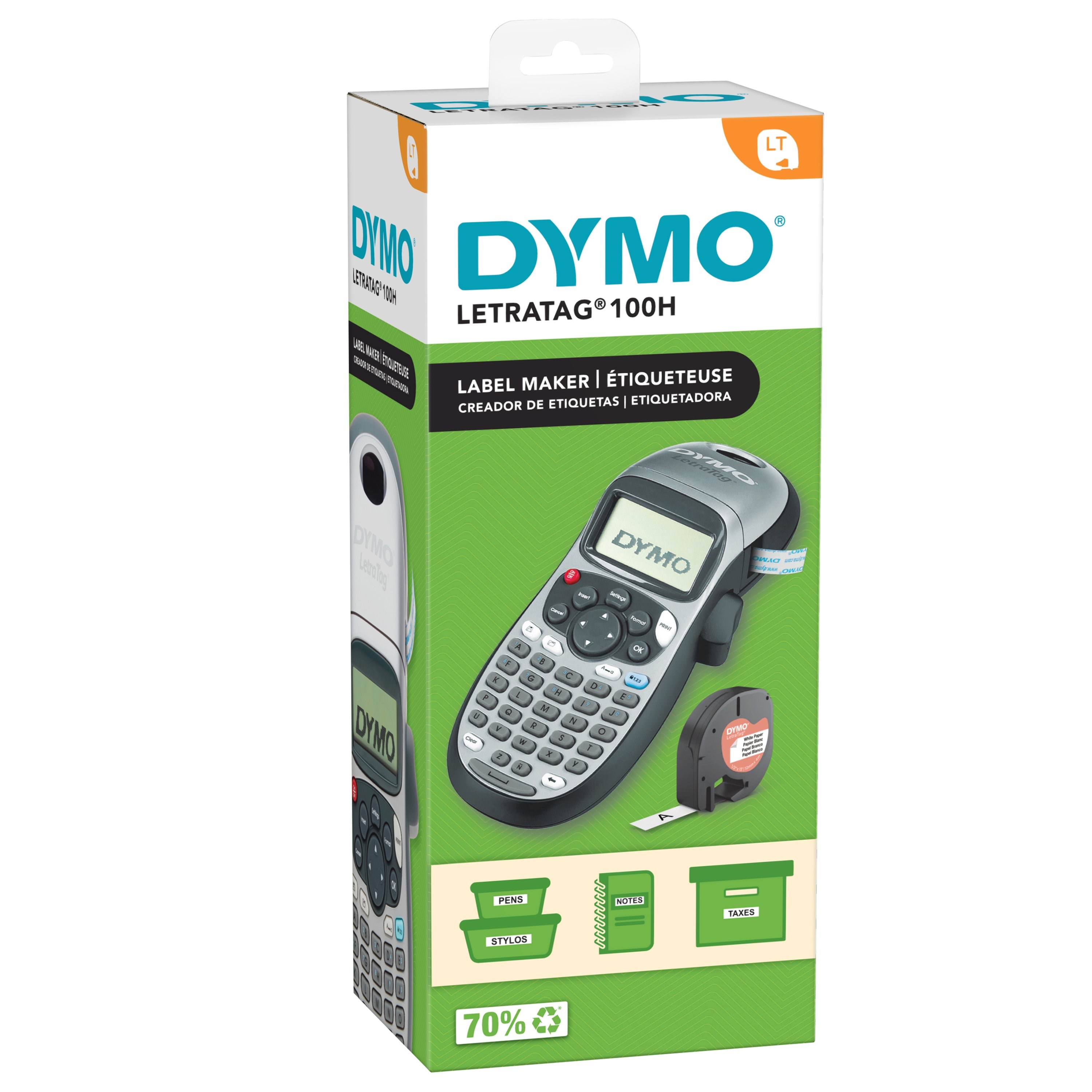 Dymo Letratag Lt-100h Handetikettendrucker | Batterien im Lieferumfang Enthalten - Label Drucker 2174577