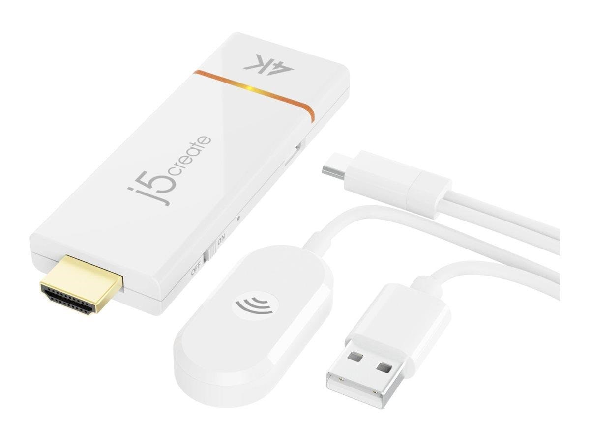 J5create Screencast 4K Wireless Display Adapter - Repeater Transceiver Jvaw76-n