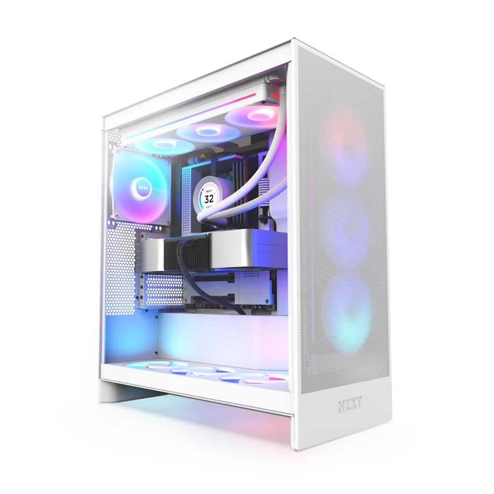 Nzxt H7 Flow Rgb (2024) - All White - Gehäuse - Miditower - Weiß - Gehaeuse