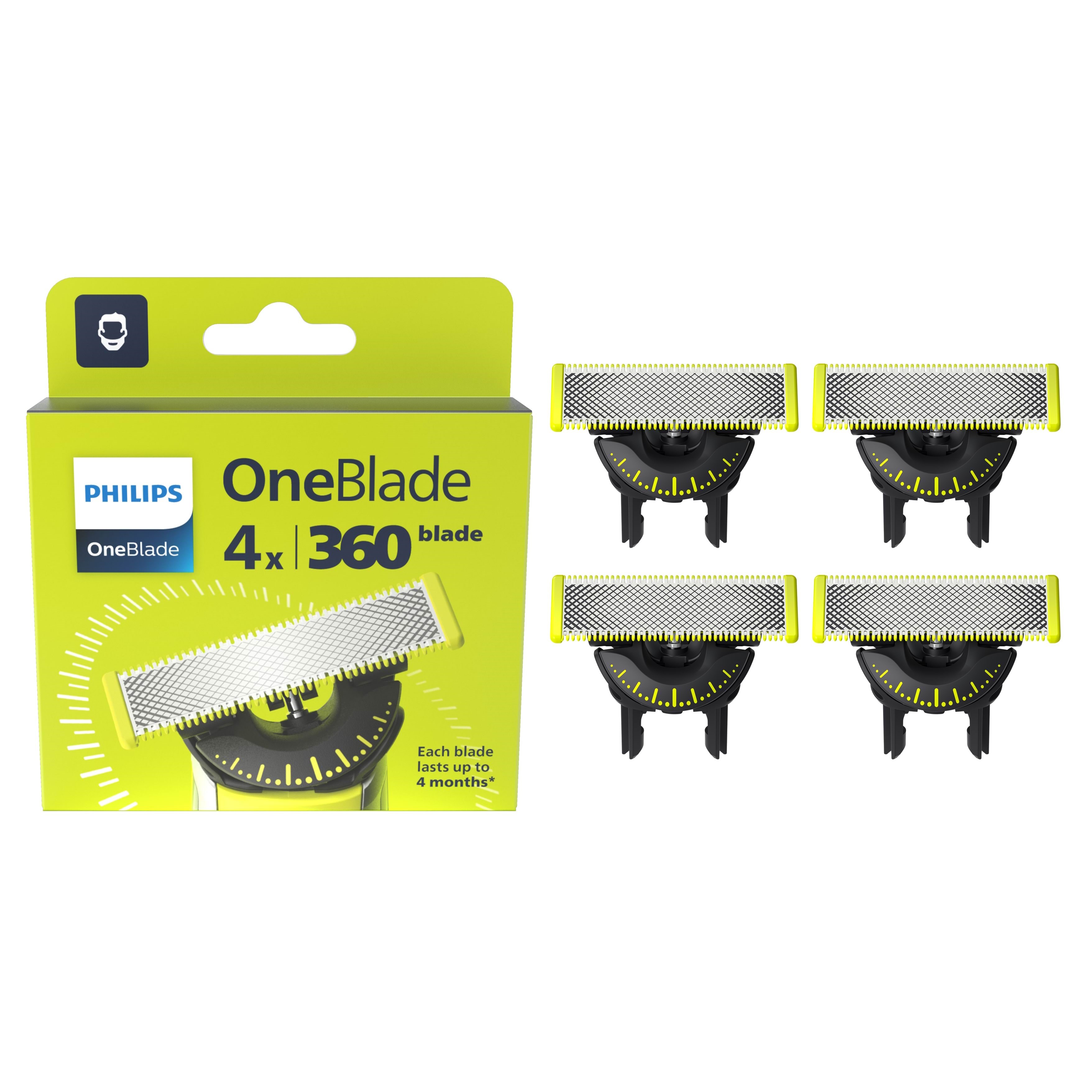 Philips Zubehör Oneblade Qp440 - Replacement Blade 4 Pcs - Rasierapparate