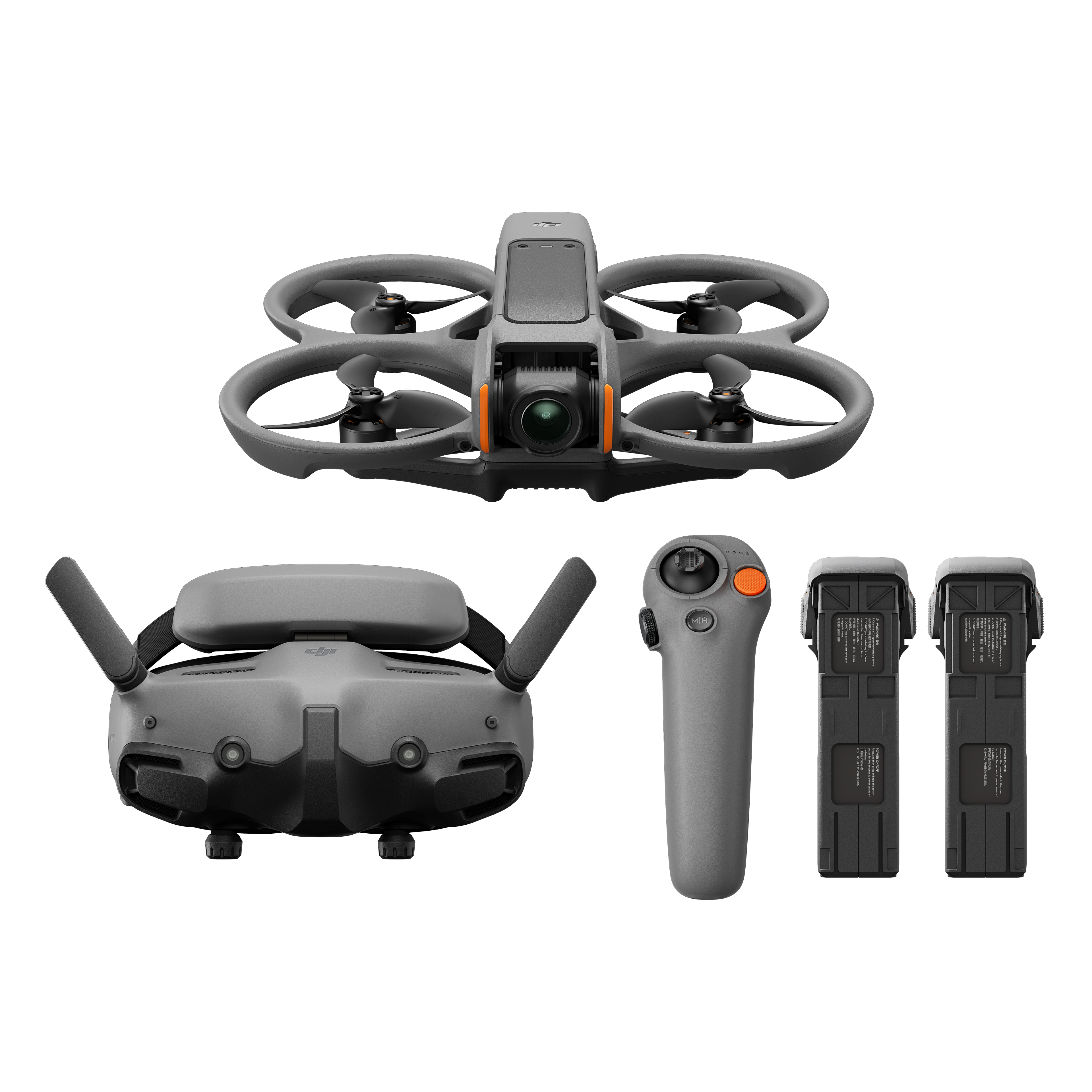 Dji - Avata 2 Fly More Combo - 2 Extra Batteries + Goggles 3 & RC Motion 3 - 377 g - C1 - Drohnen