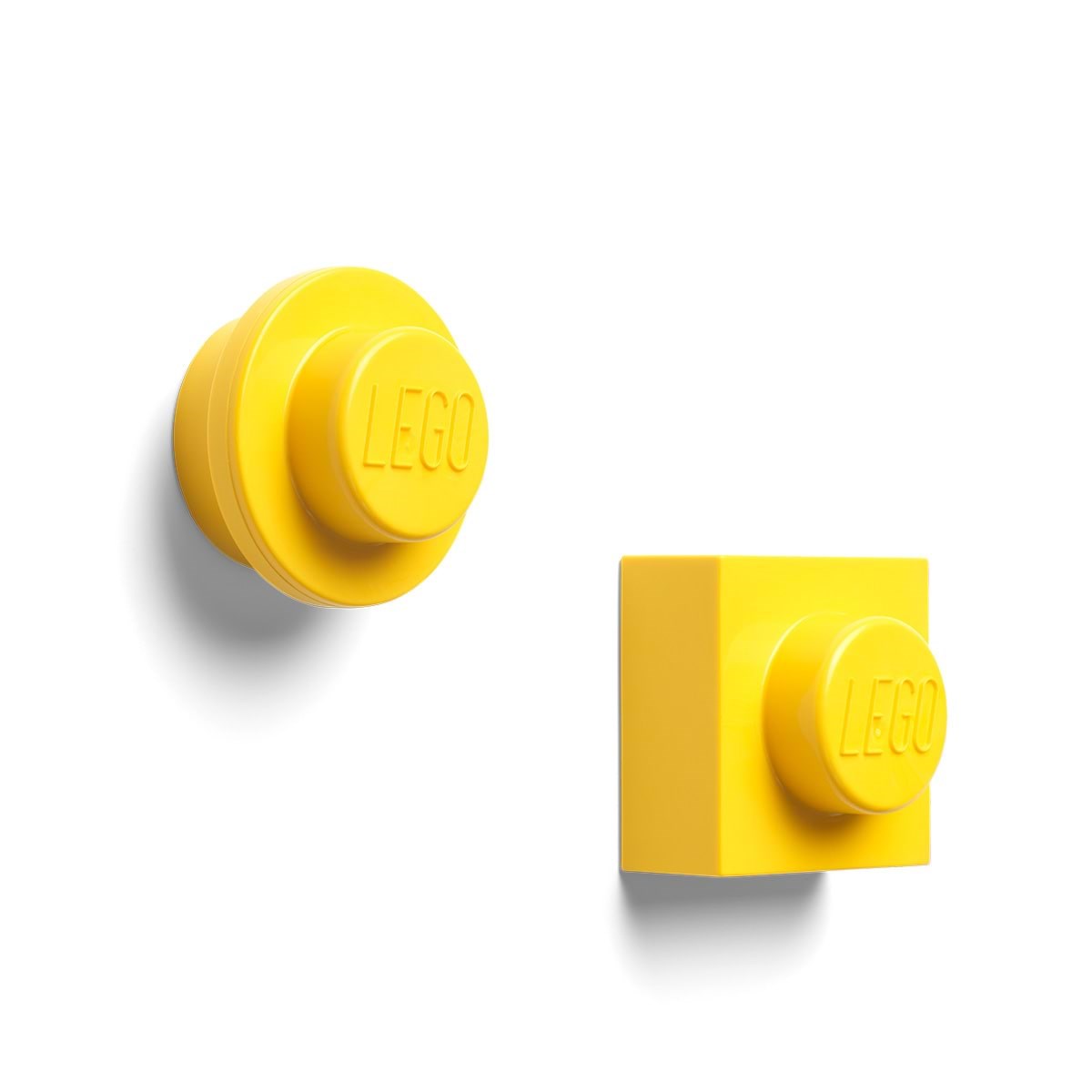 Lego Magnet Set Round And Square - Yellow - Kinderzimmer 40101732