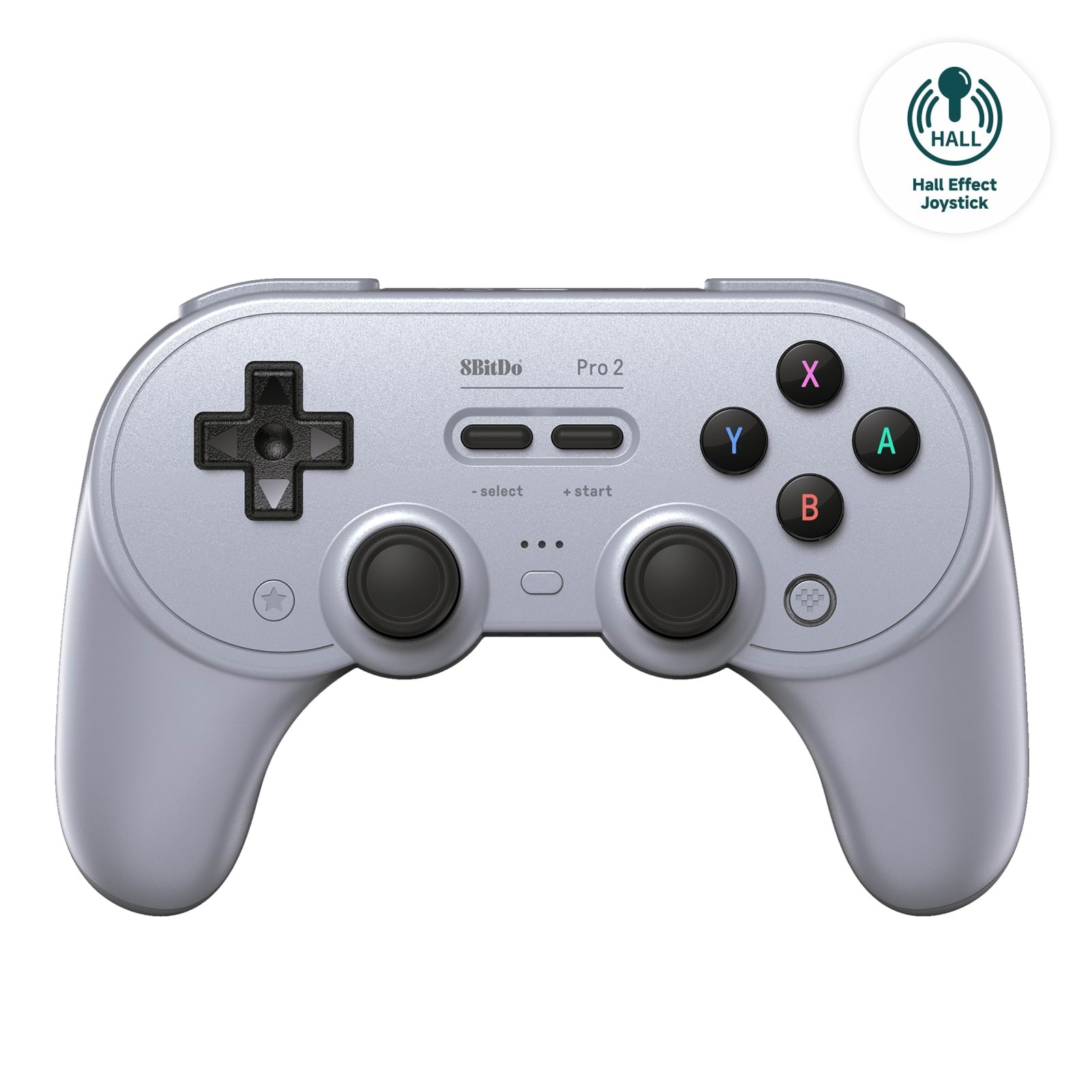 8bitdo Pro 2 (Hall Effect) - Grau - Wireless Controller - Android - Gaming Zubehoer