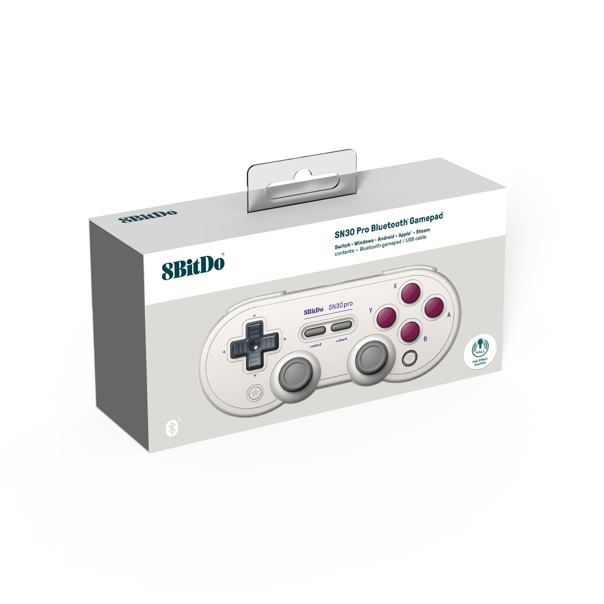 8bitdo Sn30 Pro Bluetooth Controller (Hall Effect) - G Classic Edition - Wireless Controller - Android - Gaming Zubehoer Ret00412