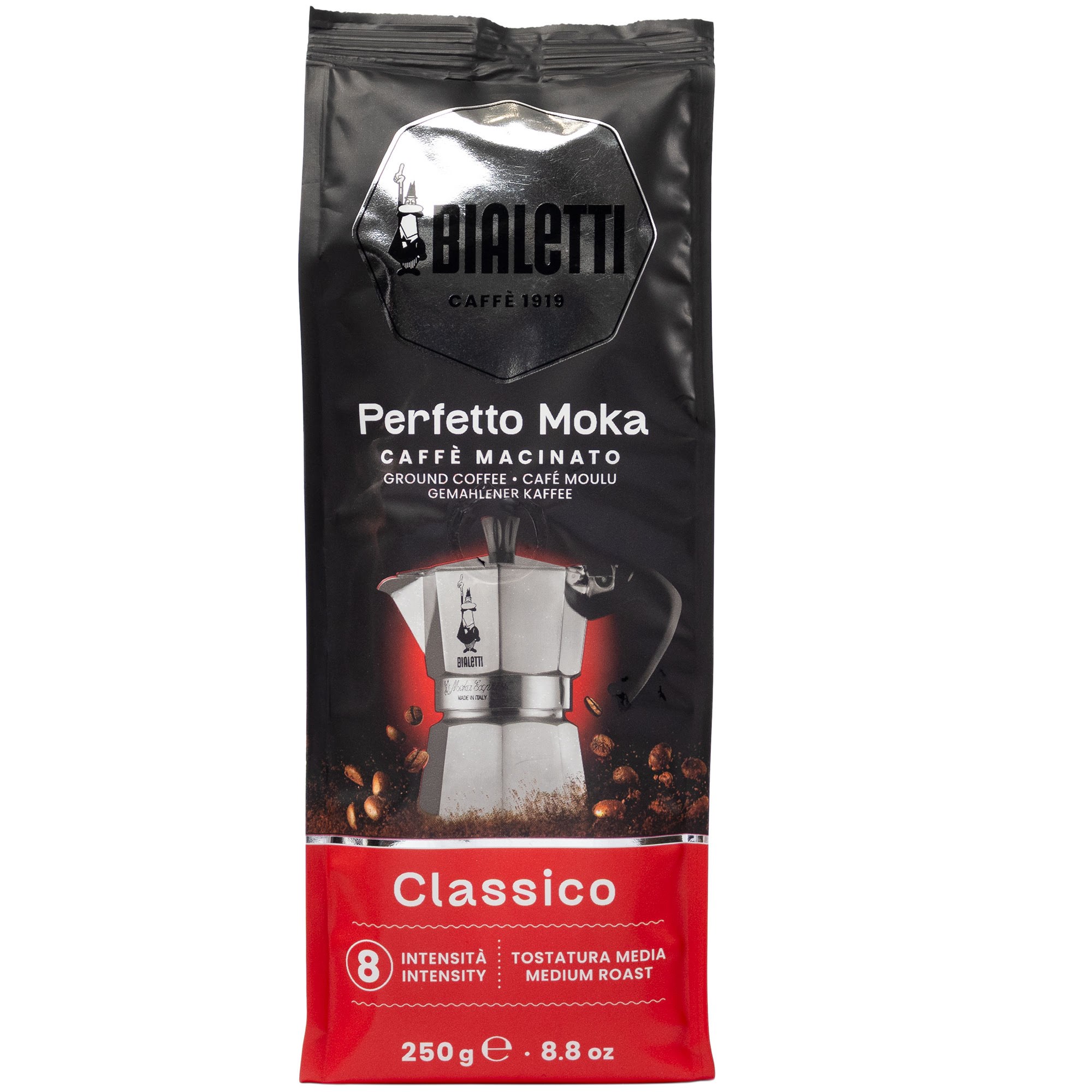 Bialetti Perfetto Moka Classico - Ground Coffee - 250g - Kaffeezubereitung 096080355