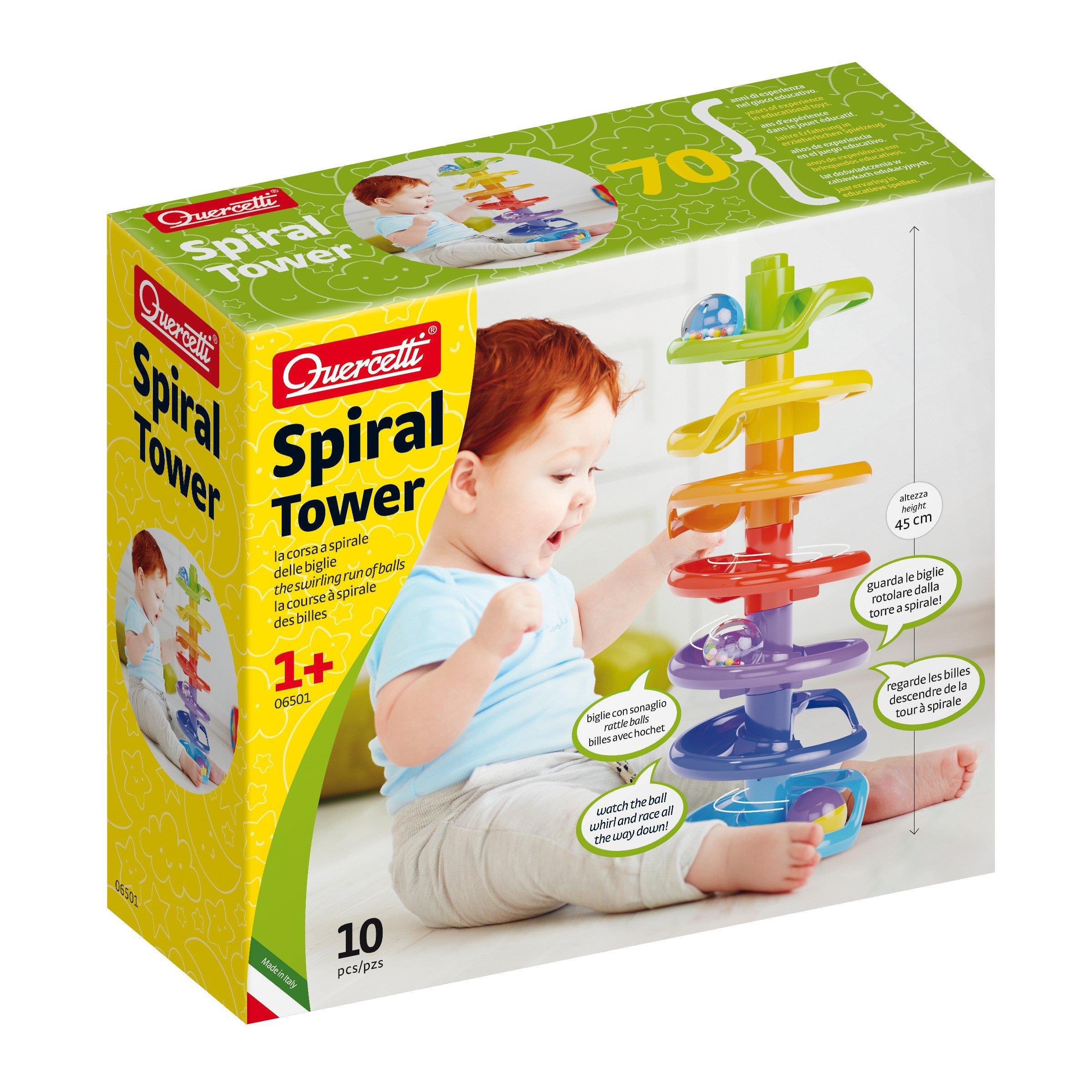Quercetti Spiral Tower - Baby Spielzeug