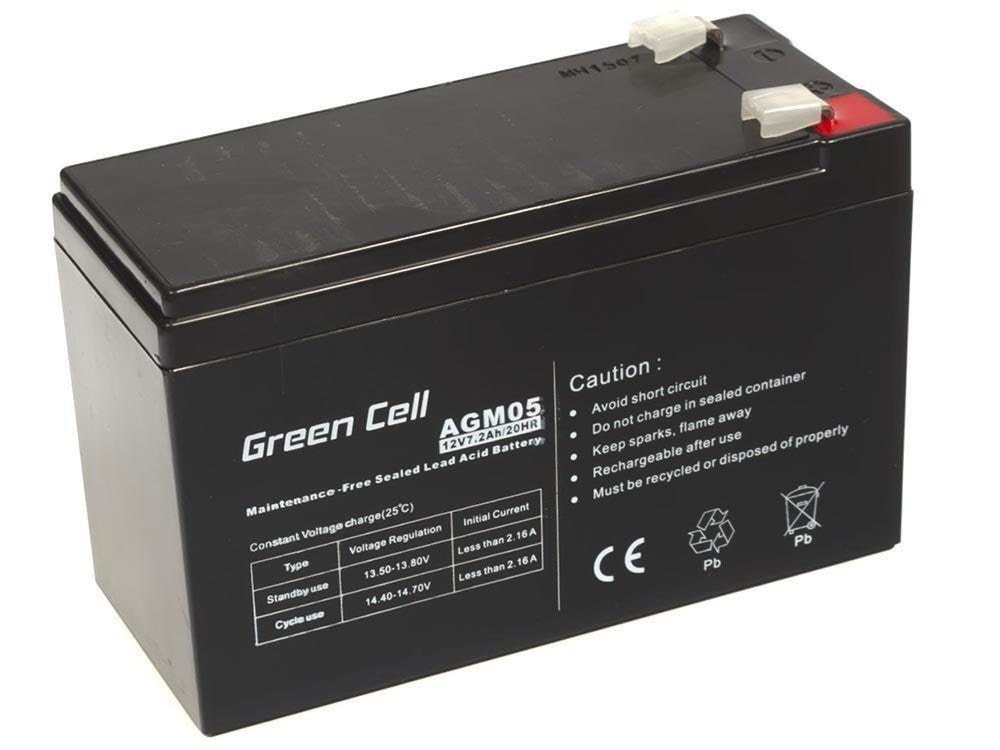 Green Cell Agm05 Agm 12v/7.2ah Gel Deep Cycle - Usvs